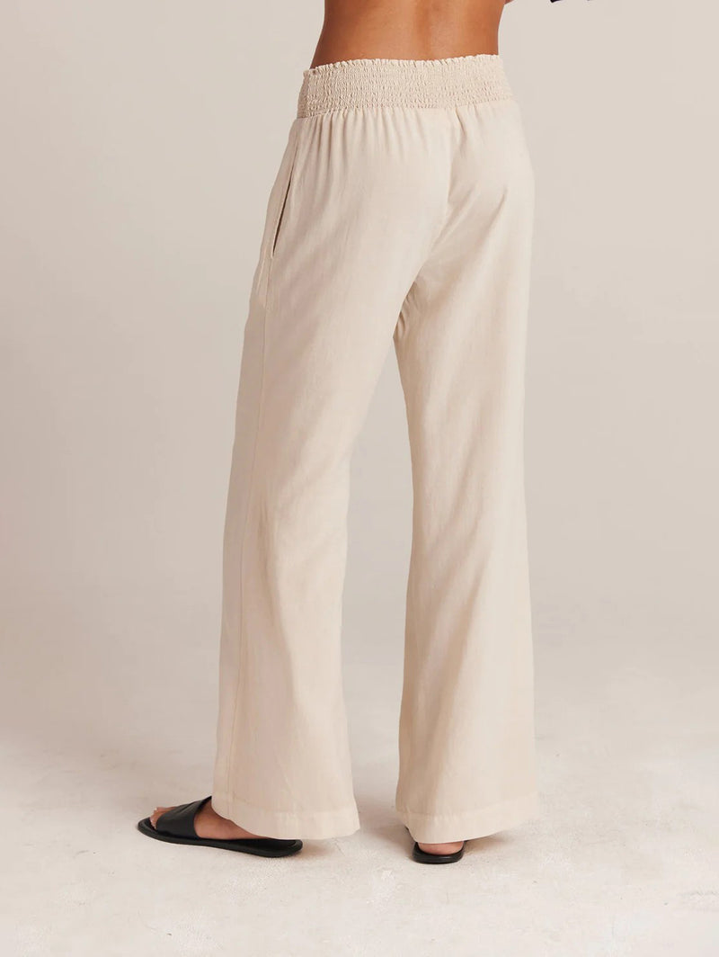 Smocked Waist Wide Leg Pant - Cliffside-Bella Dahl-Over the Rainbow