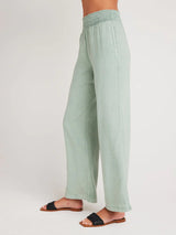 Smocked Waist Wide Leg Pant - Oasis Green-Bella Dahl-Over the Rainbow