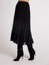 Sunburst Pleated Midi Skirt - Black-Bella Dahl-Over the Rainbow