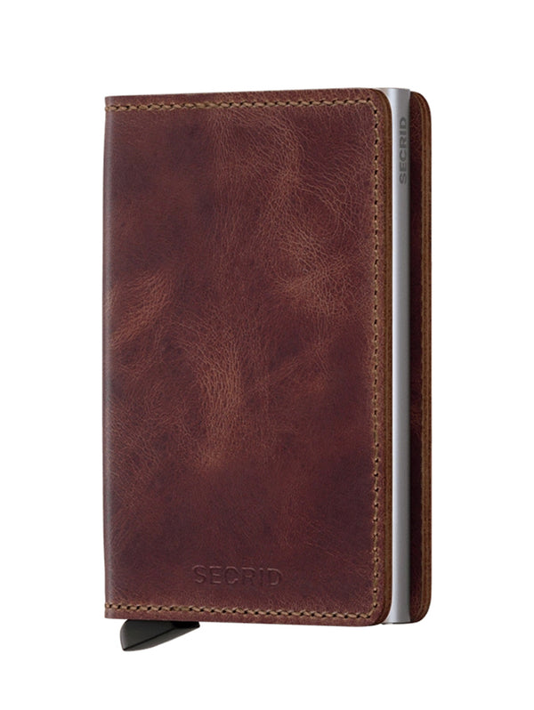 Slimwallet - Vintage Brown-SECRID WALLET-Over the Rainbow