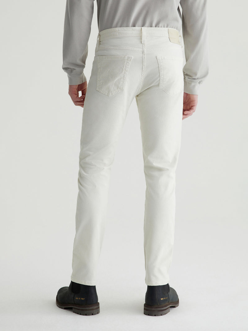 Tellis Modern Corduroy Pant - White Cream-AG Jeans-Over the Rainbow