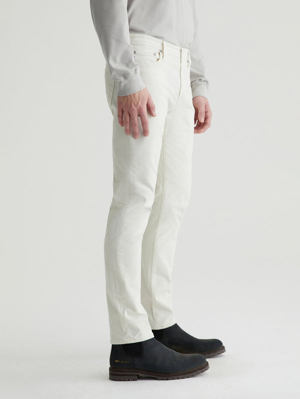 Tellis Modern Corduroy Pant - White Cream-AG Jeans-Over the Rainbow