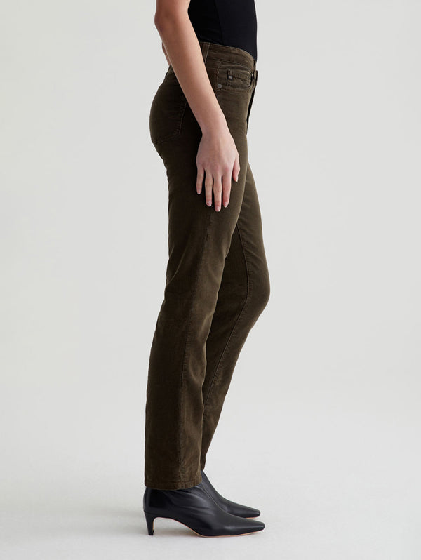 Mari Mid Rise Corduroy Pant - Rich Umber-AG Jeans-Over the Rainbow