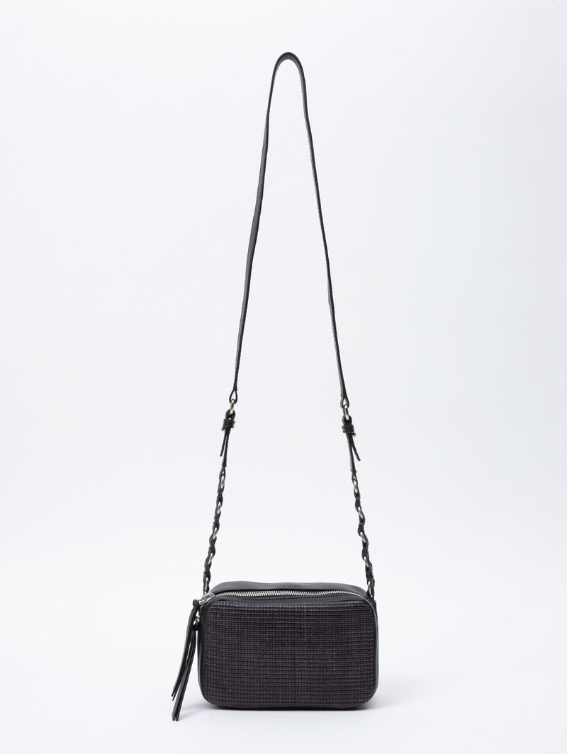 Cami Straw Camera Bag - Black-RAG + BONE-Over the Rainbow