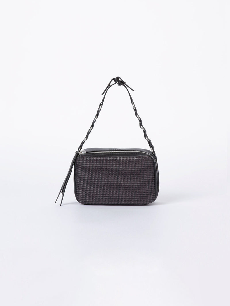 Cami Straw Camera Bag - Black-RAG + BONE-Over the Rainbow