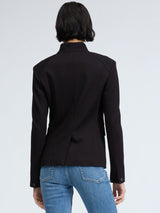 Lucy Ponte Twill Blazer - Black-RAG + BONE-Over the Rainbow