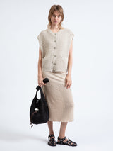 Daily Straw Bucket Bag - Black-RAG + BONE-Over the Rainbow