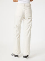 Alva Cargo Pant - Off White Luxe Twill-Mavi-Over the Rainbow