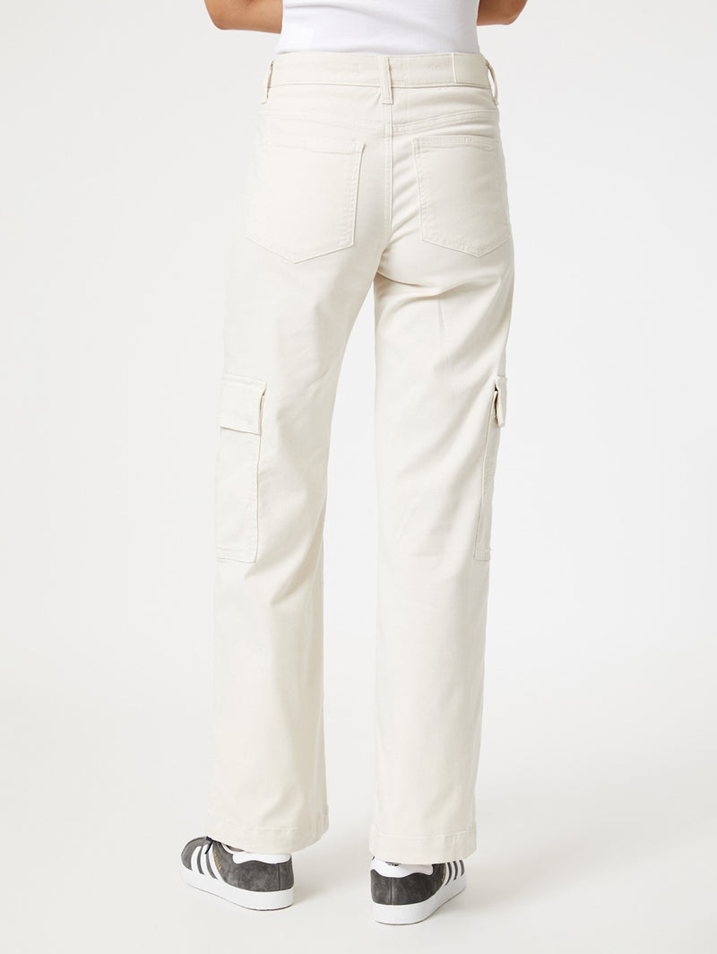 Alva Cargo Pant - Off White Luxe Twill-Mavi-Over the Rainbow