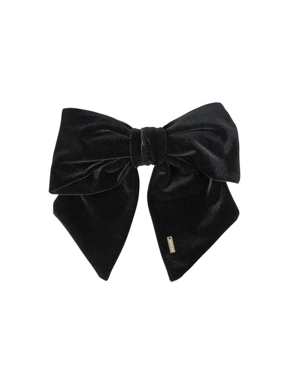 Large Bow Velvet Barrette-LIM LIM-Over the Rainbow