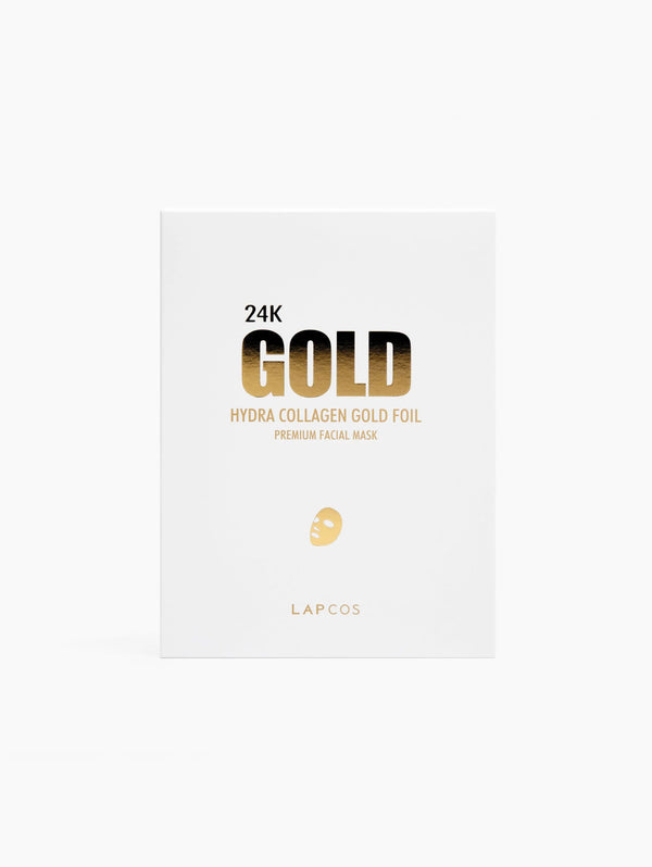 24k Gold Foil Premium Face Mask - 5 Pack-LAPCOS-Over the Rainbow