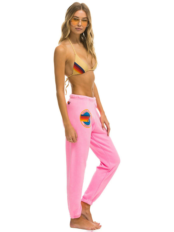 Aviator Nation Sweatpant - Neon Pink-AVIATOR NATION-Over the Rainbow