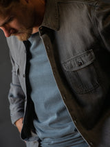 The Brace Long Sleeve Shirt - Chad (Grey)-HIROSHI KATO-Over the Rainbow