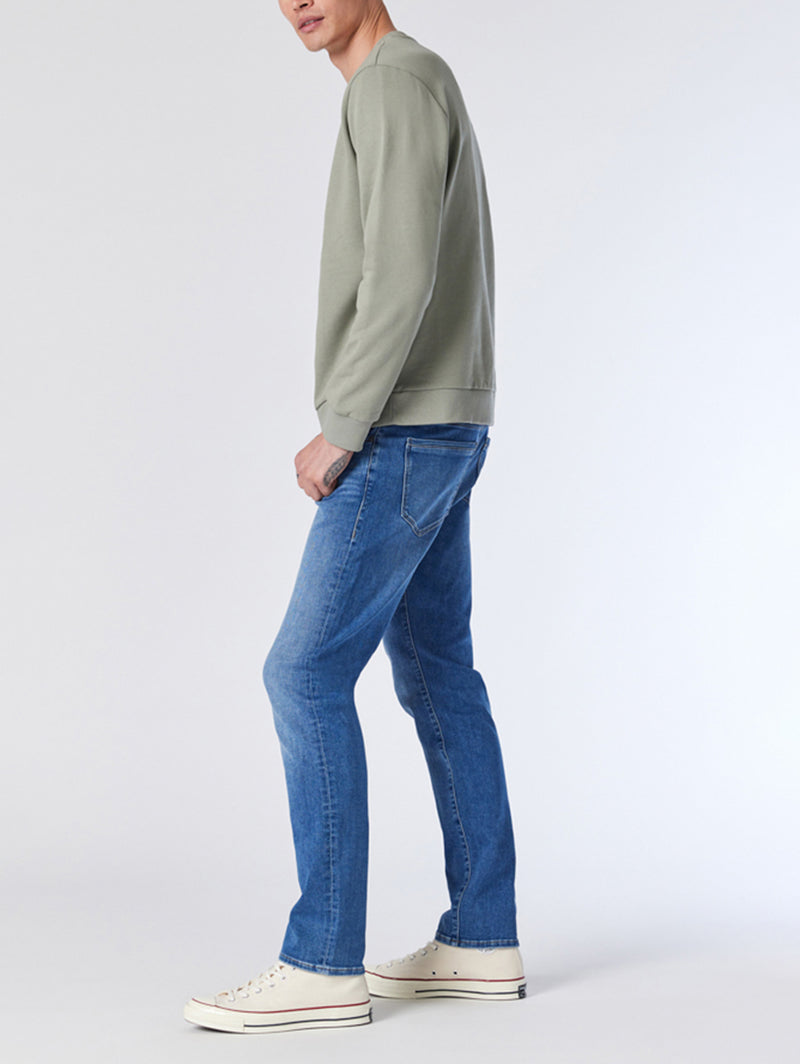 Jake Slim Jean - Mid Brushed Blue-Mavi-Over the Rainbow