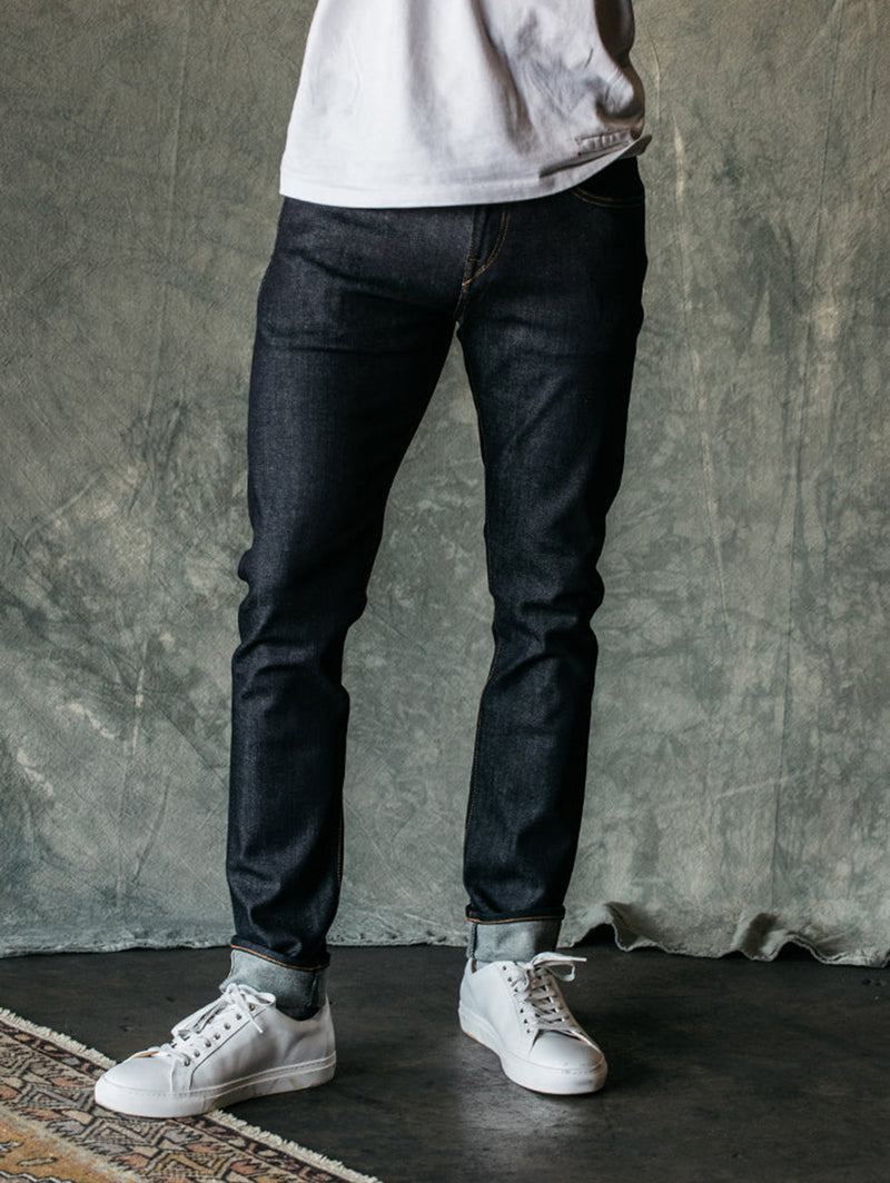 The Scissors Slim Tapered Jean - Indigo Raw-HIROSHI KATO-Over the Rainbow