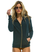 Bolt Zip Hoodie - Charcoal-AVIATOR NATION-Over the Rainbow