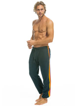 5 Stripe Sweatpant - Charcoal-AVIATOR NATION-Over the Rainbow