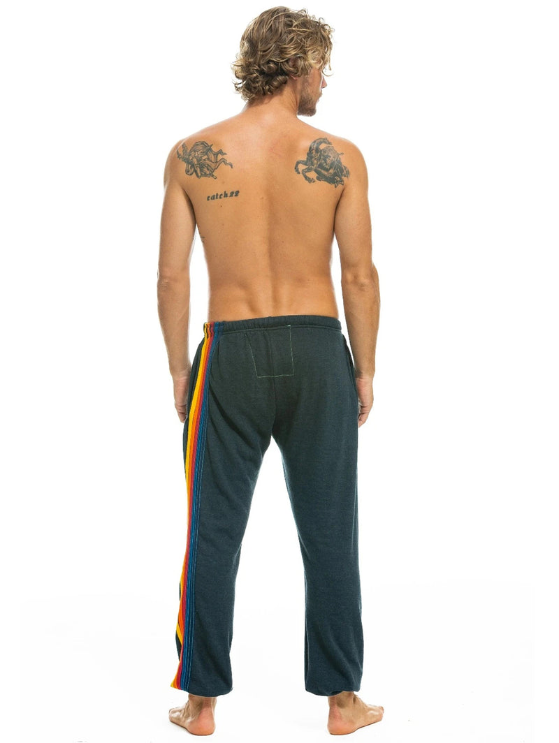 5 Stripe Sweatpant - Charcoal-AVIATOR NATION-Over the Rainbow