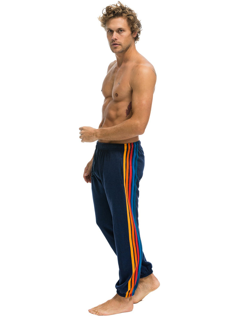 5 Stripe Sweatpant - Navy2-AVIATOR NATION-Over the Rainbow