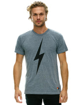 Bolt T-Shirt - Heather Grey-AVIATOR NATION-Over the Rainbow