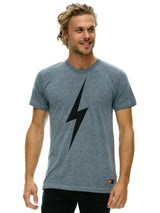 Bolt T-Shirt - Heather Grey-AVIATOR NATION-Over the Rainbow