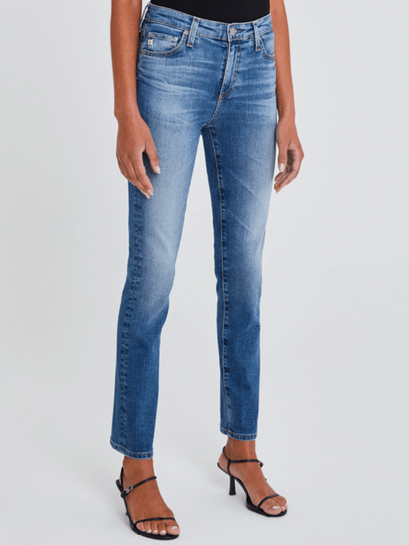 Mari Mid Rise Straight Jean - 15 Yr Shoreline-AG Jeans-Over the Rainbow