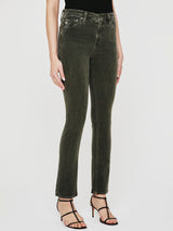 Mari Mid Rise Straight Corduroy Jean-AG Jeans-Over the Rainbow