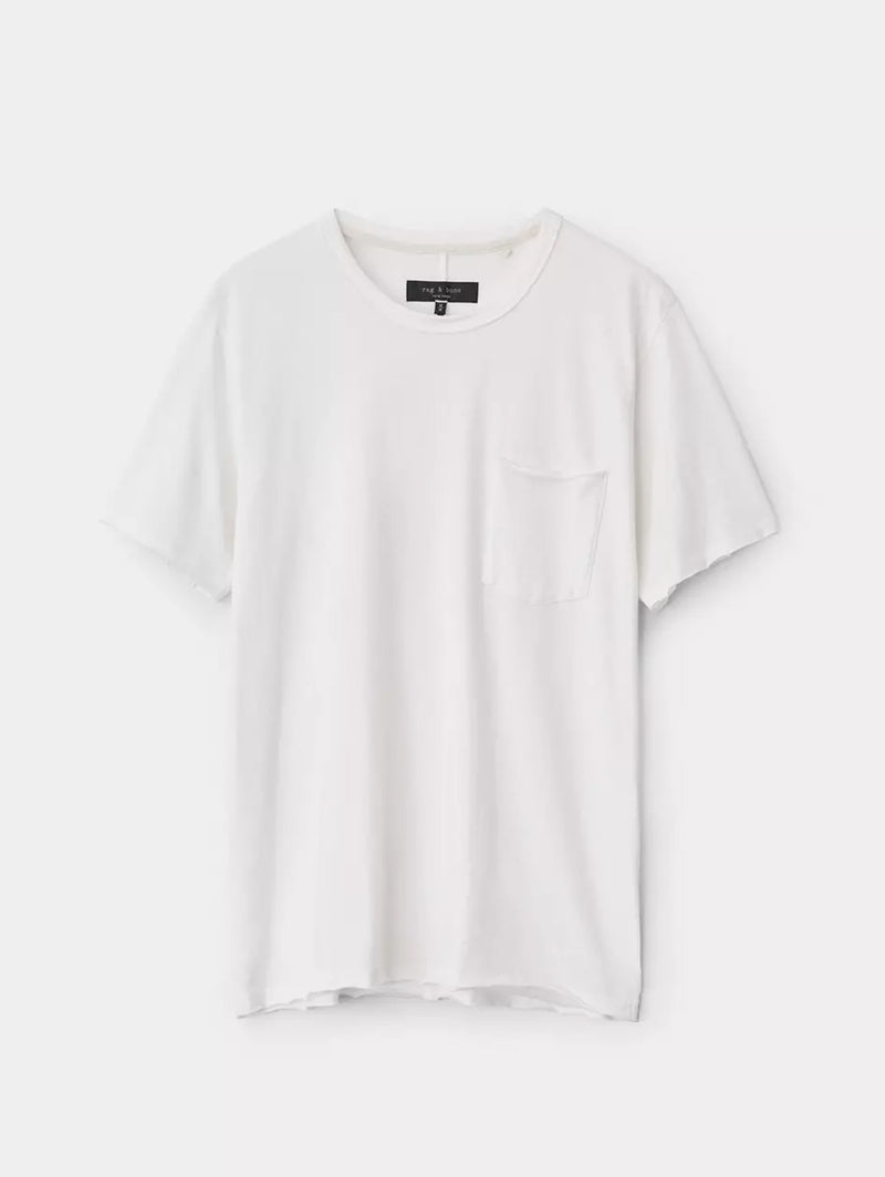 Miles One Pocket Tee - White-RAG + BONE-Over the Rainbow