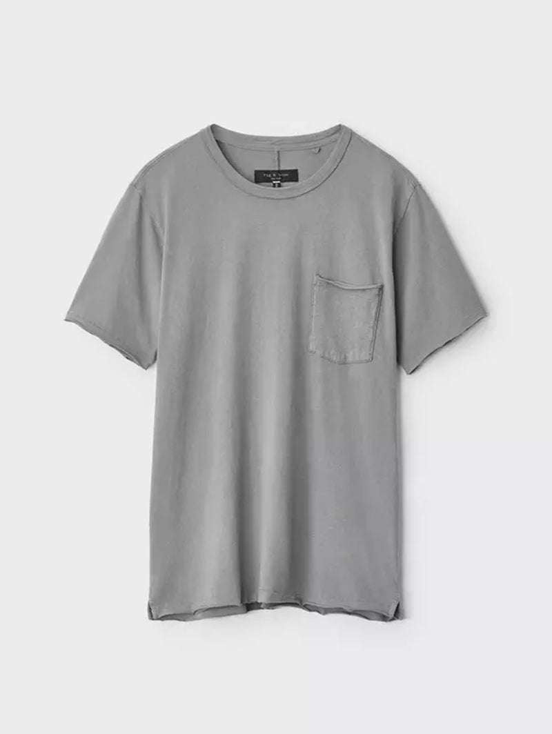 Miles One Pocket Tee - Blue Grey-RAG + BONE-Over the Rainbow