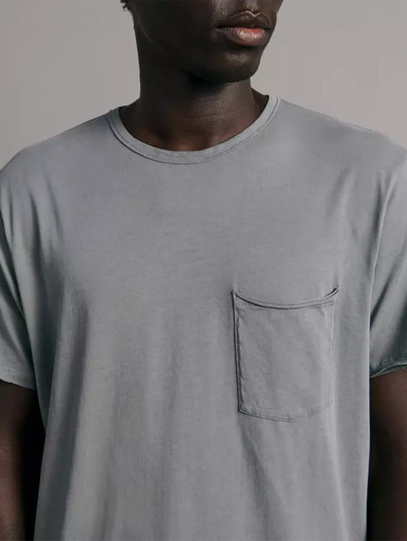 Miles One Pocket Tee - Blue Grey-RAG + BONE-Over the Rainbow