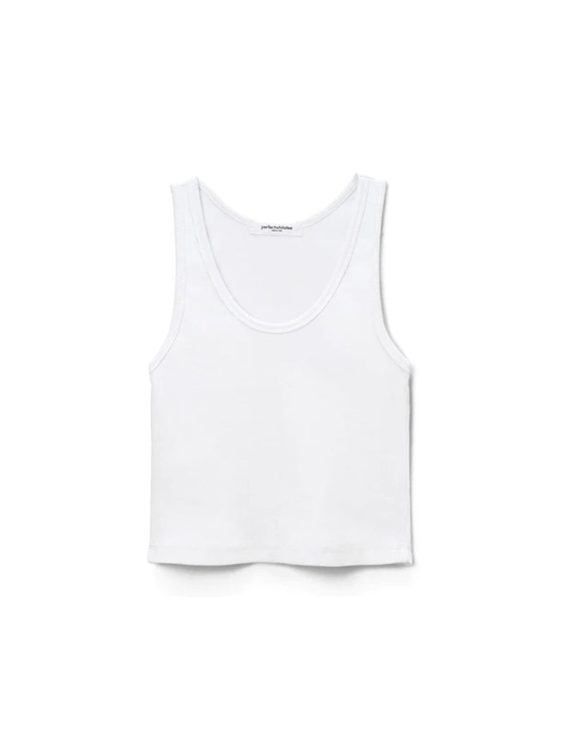 Blondie Tank Top - White-PERFECTWHITETEE-Over the Rainbow