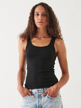 Rib Scoop Tank Top-Patrick Assaraf-Over the Rainbow