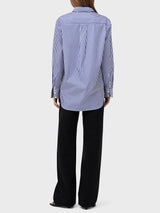 Maxine Shirt - Blue Stripe-RAG + BONE-Over the Rainbow