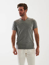 Iconic Pima Stretch V-Neck T-Shirt-Patrick Assaraf-Over the Rainbow