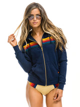 5 Stripe Hoodie - Navy-AVIATOR NATION-Over the Rainbow