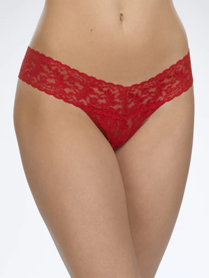 Signature Lace Low Rise Thong - Primary Colours-Hanky Panky-Over the Rainbow